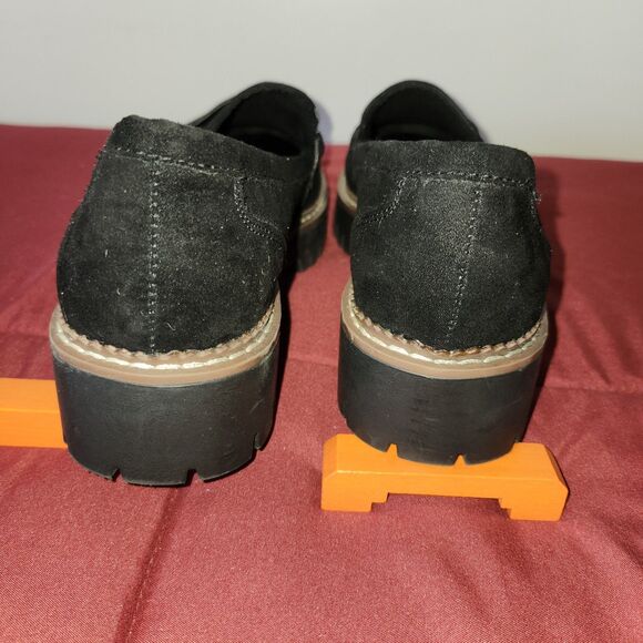 Jellypop Shoes Womens 6 M Paris Slip On Loafers Black Comfort Suede Casual - Picture 6 of 8